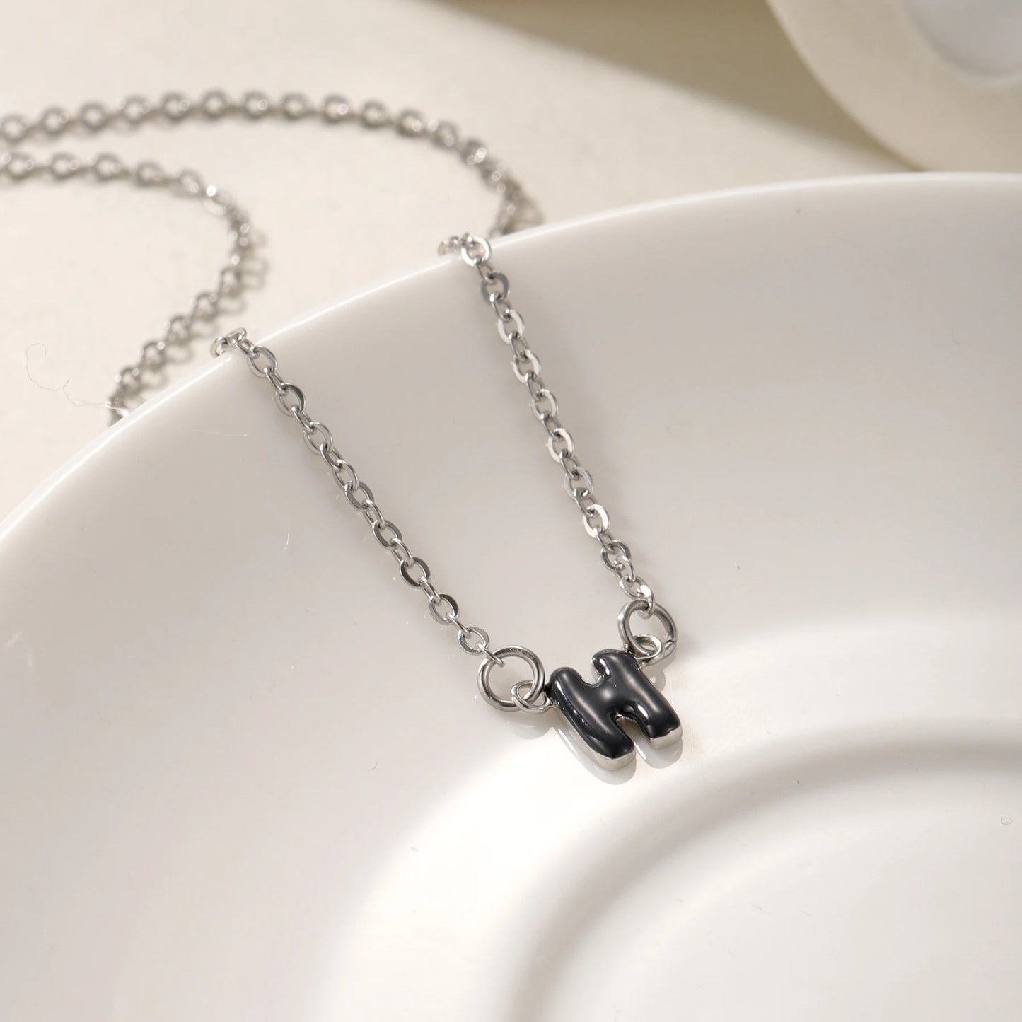 RAINBOWCHAIN - 304L Stainless Steel Custom Colorful Name Necklace