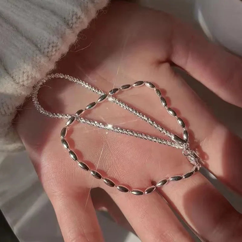 NOVA - 925 Sterling Silver Double Layered Bracelet Set