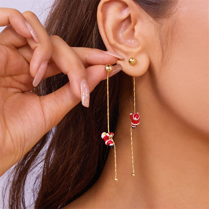 SANTA’S MAGIC - Festive Christmas Drop Earrings Collection