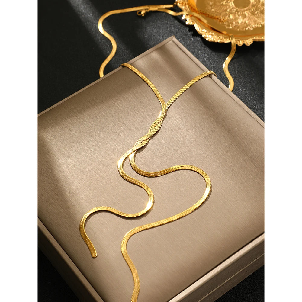 ELYSIAN - Elegant Silver/Gold Lariat Necklace for Modern Chic