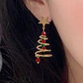 TINSEL - Festive Christmas Tree Drop Earrings