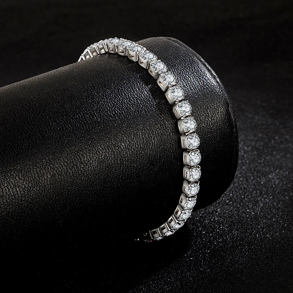 STELLAR - 925 Sterling Silver Tennis Bracelet with Zirconia