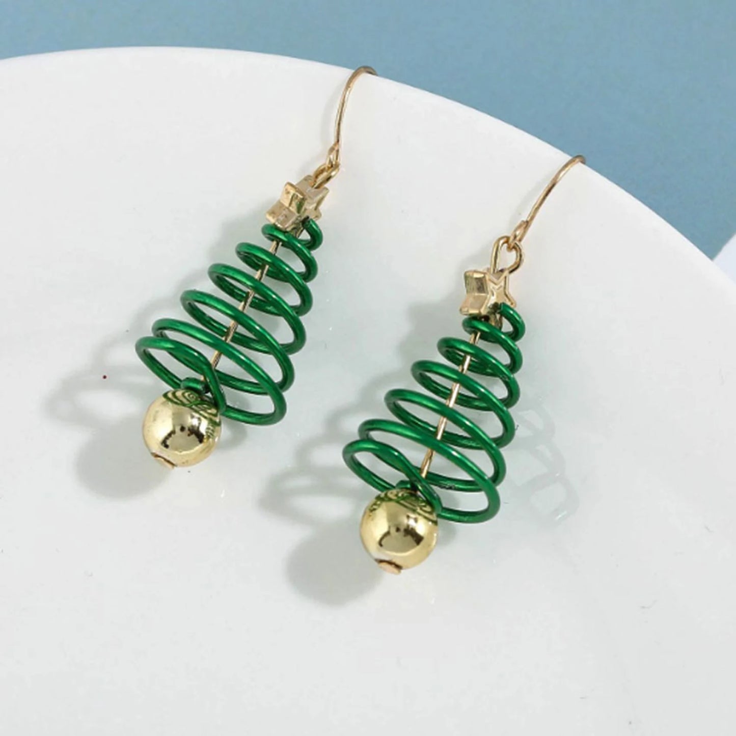 FESTIVE JOY - Christmas Tree & Snowman Earrings Set