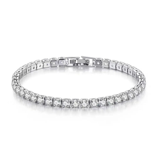 STELLAR - 925 Sterling Silver Tennis Bracelet with Zirconia